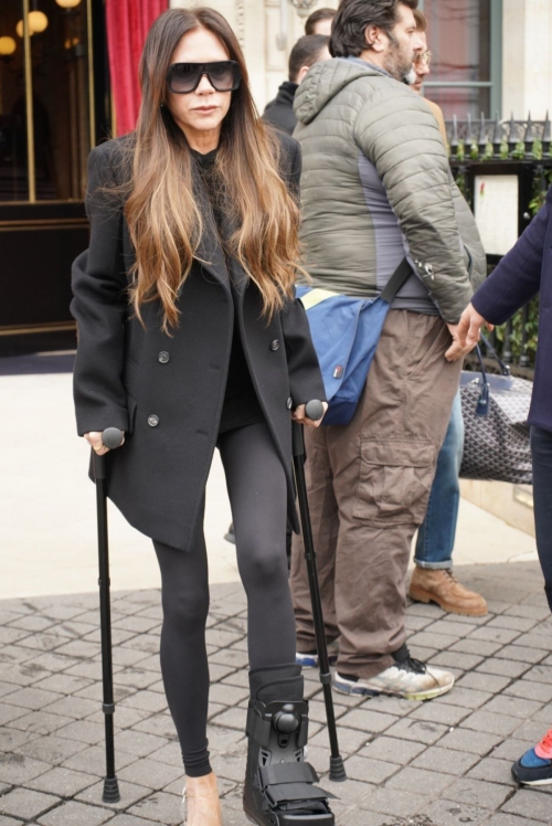 Victoria Beckham and Family Leaving Hotel Paris, March 2024 5