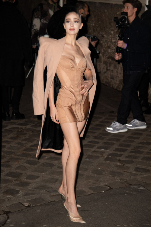 Victoria Dauberville at Mugler Womenswear Fall/Winter Show Paris Fashion Week, March 2024