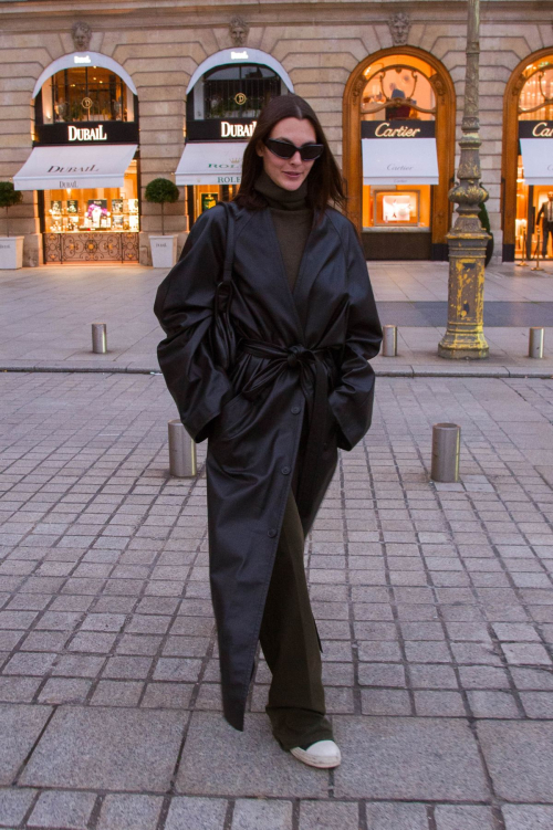 Vittoria Ceretti Leaving Schiaparelli Fitting Paris, February 2024 2