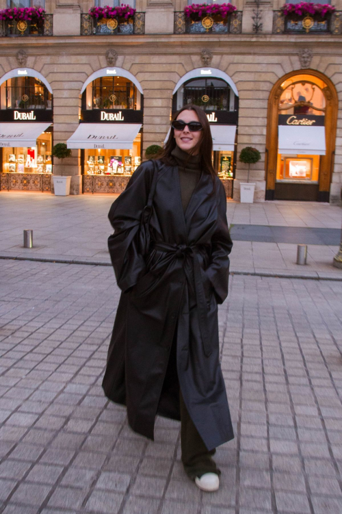 Vittoria Ceretti Leaving Schiaparelli Fitting Paris, February 2024 3