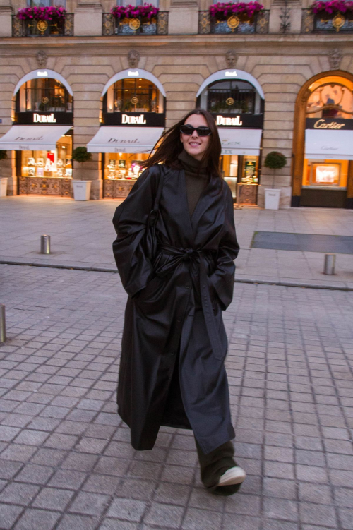 Vittoria Ceretti Leaving Schiaparelli Fitting Paris, February 2024 5