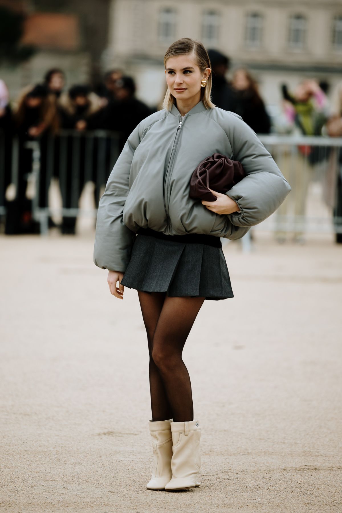 Xenia Adonts at Loewe Fashion Show Paris Fashion Week, March 2024