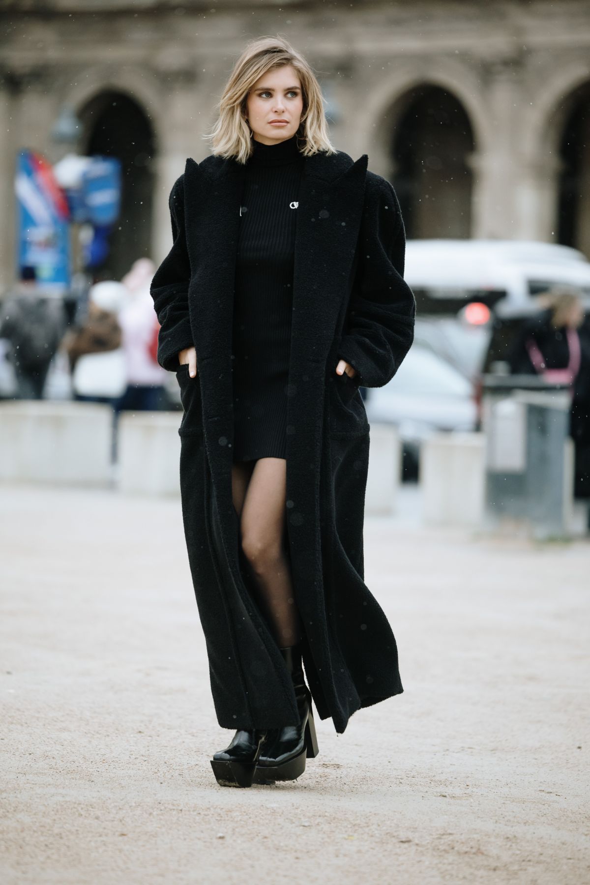 Xenia Adonts at Off-White Fashion Show Paris Fashion Week, February 2024