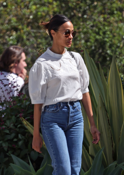 Zoe Saldana Lunch with Friends at The Honor Bar Montecito, March 2024 6