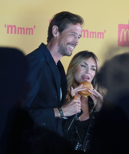 Abigail Abbey Clancy and Peter Crouch at McDonald's Launch