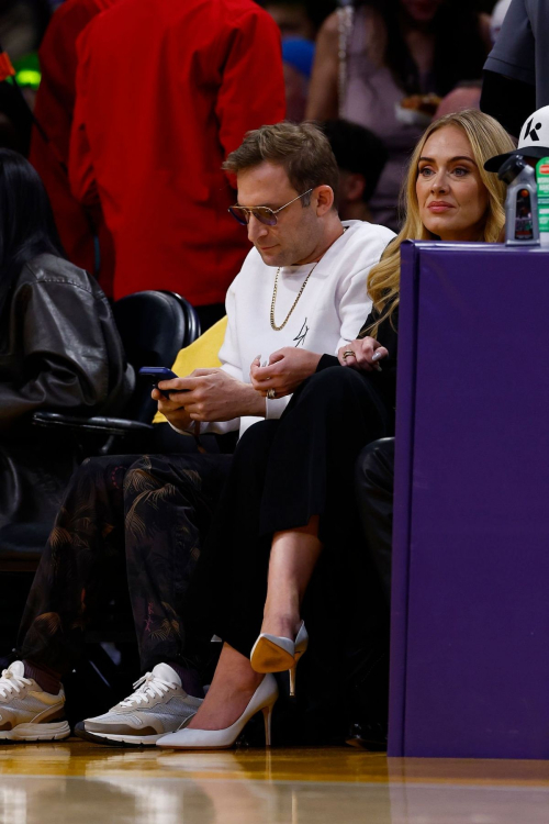 Adele and Rich Paul at LA Lakers Playoffs Game in Los Angeles 3