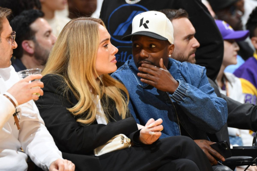 Adele and Rich Paul at LA Lakers Playoffs Game in Los Angeles 4