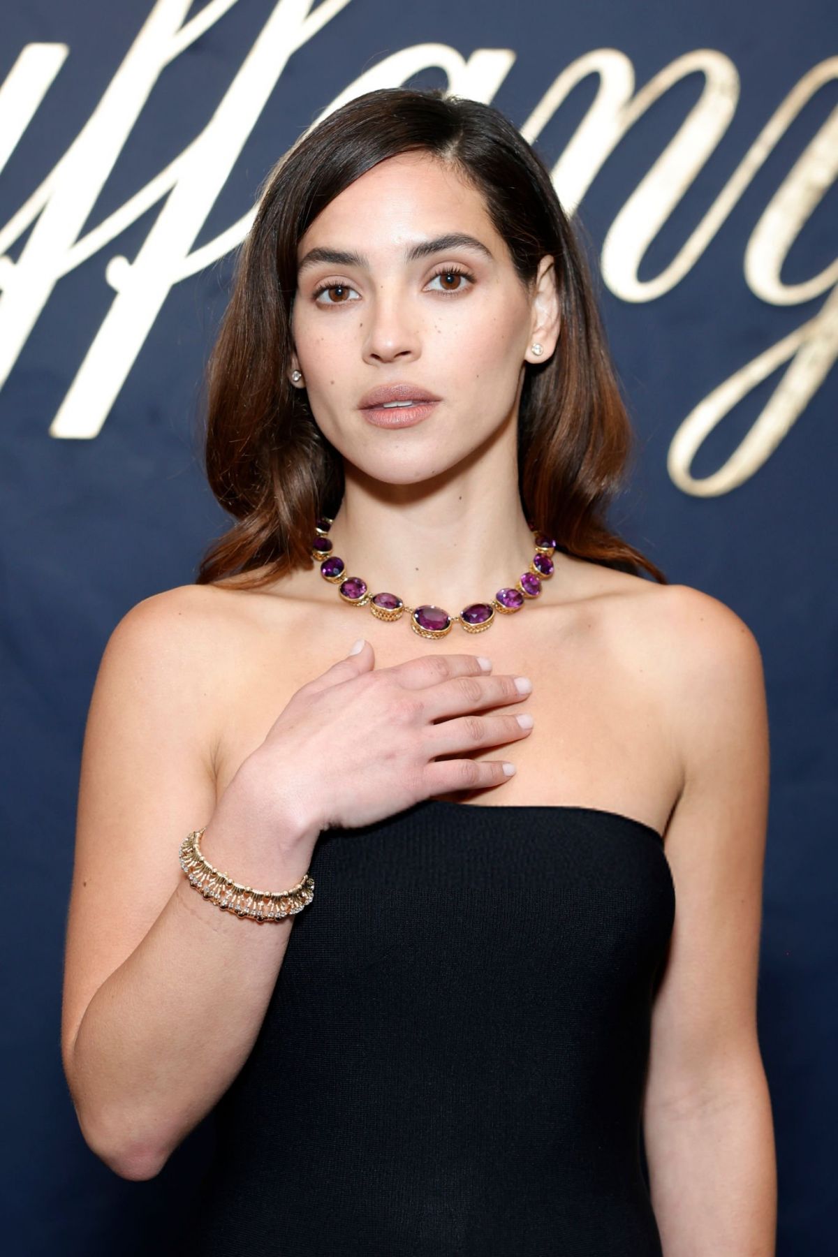 Adria Arjona at Tiffany & Co Blue Book Launch in Beverly Hills