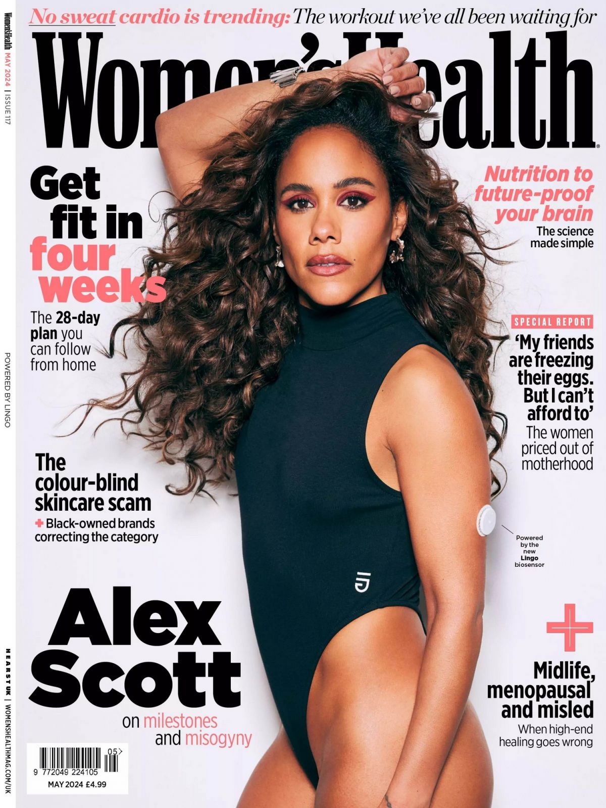 Alex Scott for Women’s Health UK May 2024