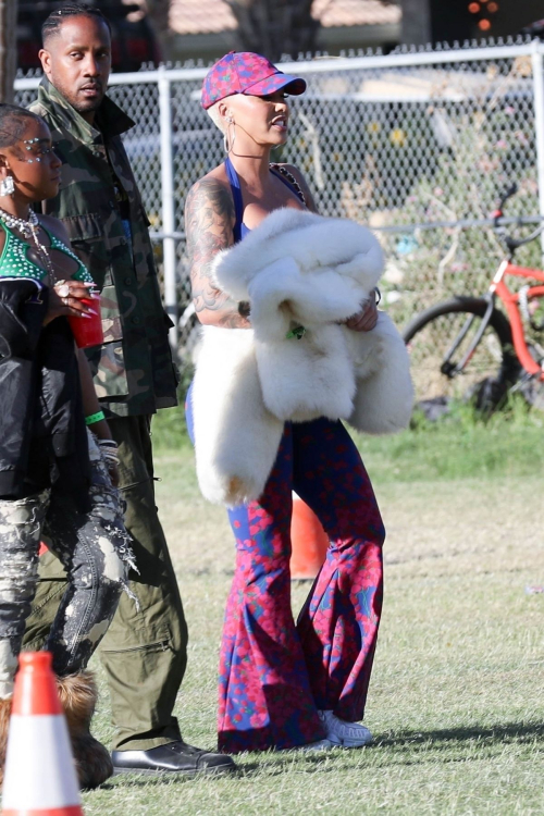 Amber Rose at Coachella Valley Music and Arts Festival 2