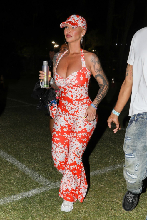 Amber Rose Enjoys Night Out at Coachella 3