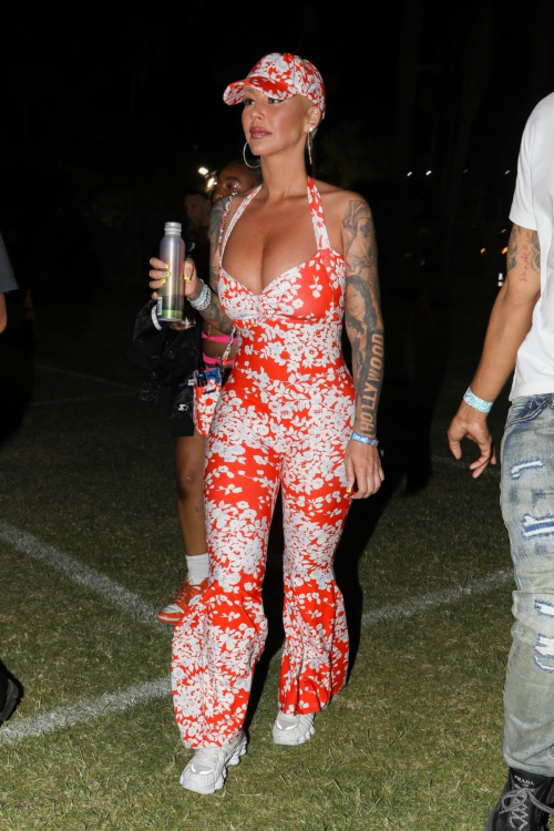 Amber Rose Enjoys Night Out at Coachella 4