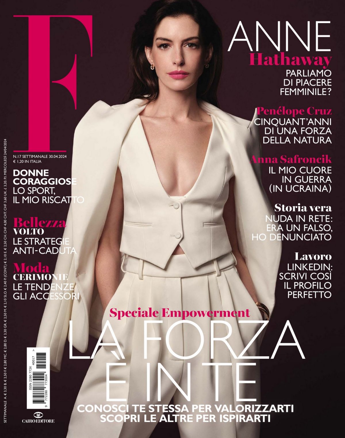 Anne Hathaway for F Magazine April 2024