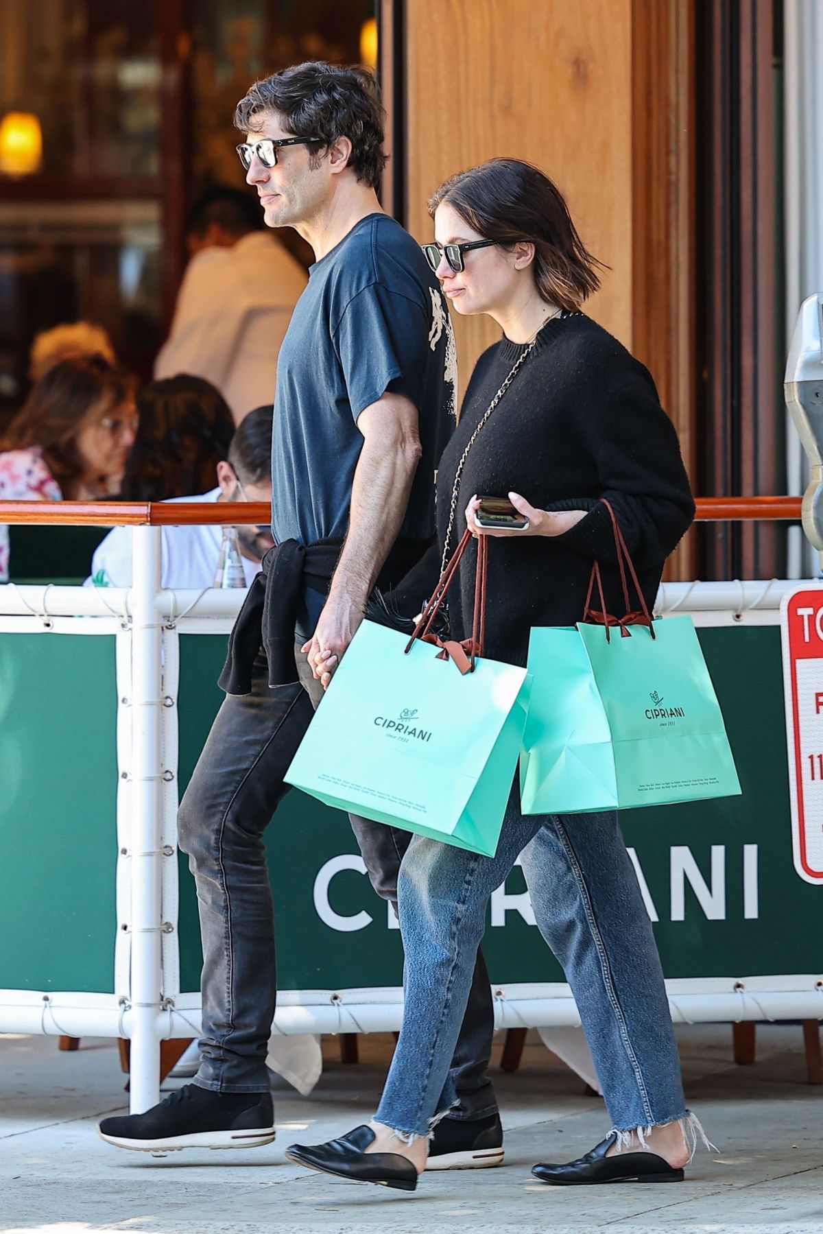 Ashley Benson and Brandon Davis at Cipriani in Beverly Hills