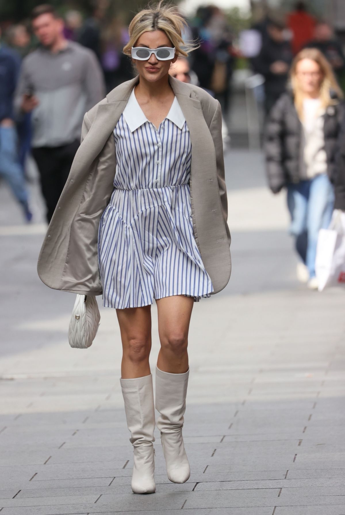 Ashley Roberts at Heart Radio in London