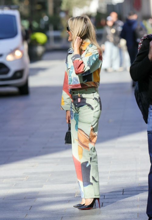 Ashley Roberts in Multi-Colored Denim Out in London 1