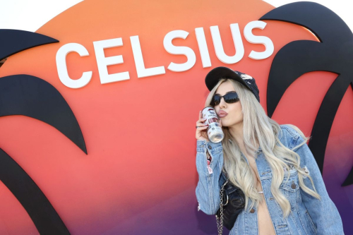 Ava Max at CELSIUS Cosmic Desert Event at Coachella 1