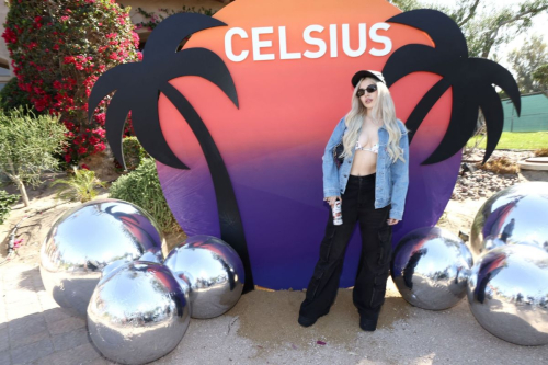 Ava Max at CELSIUS Cosmic Desert Event at Coachella 2