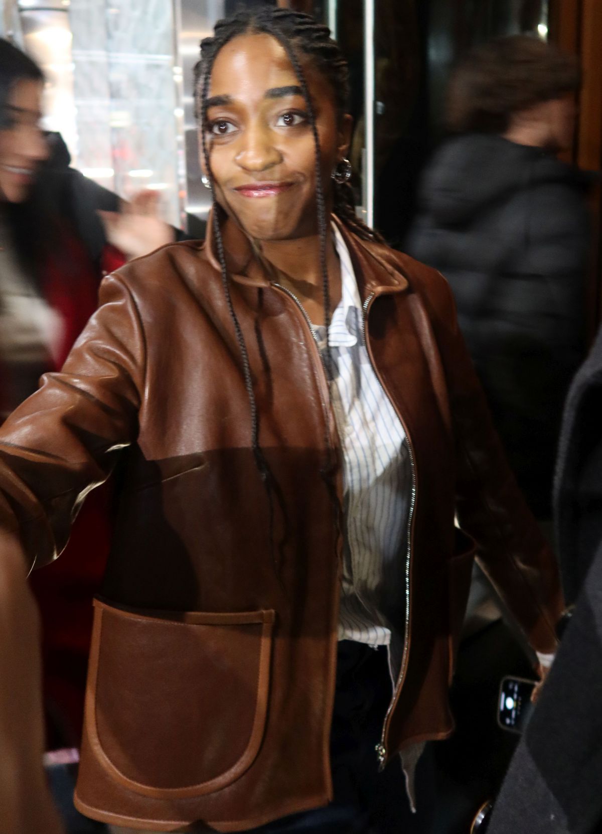 Ayo Edebiri Arrives at SNL After-party Zuma New York