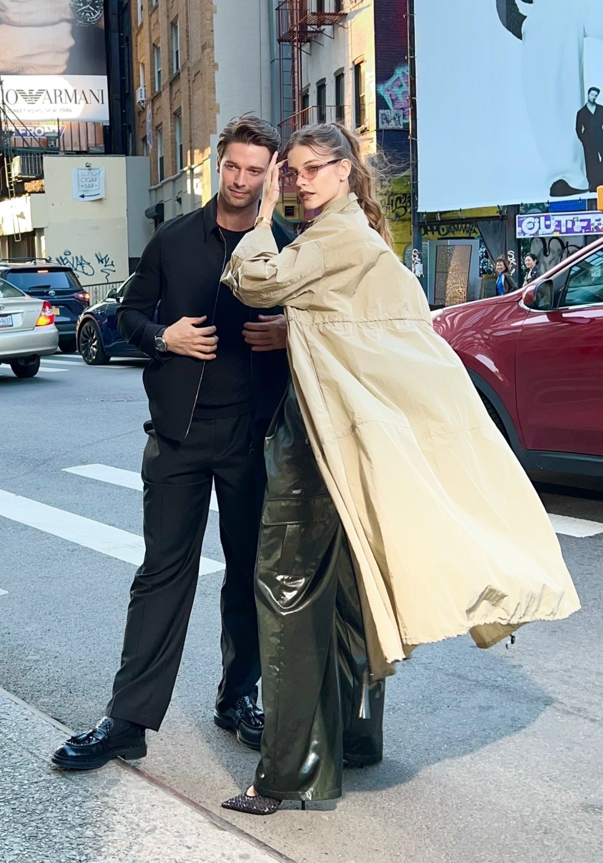 Barbara Palvin and Patrick Schwarzenegger Photoshoot in New York April 2024