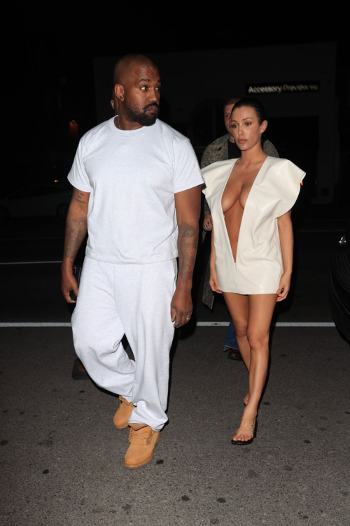 Bianca Censori and Kanye West Leaving Ty Dolla Sign Birthday Party 6