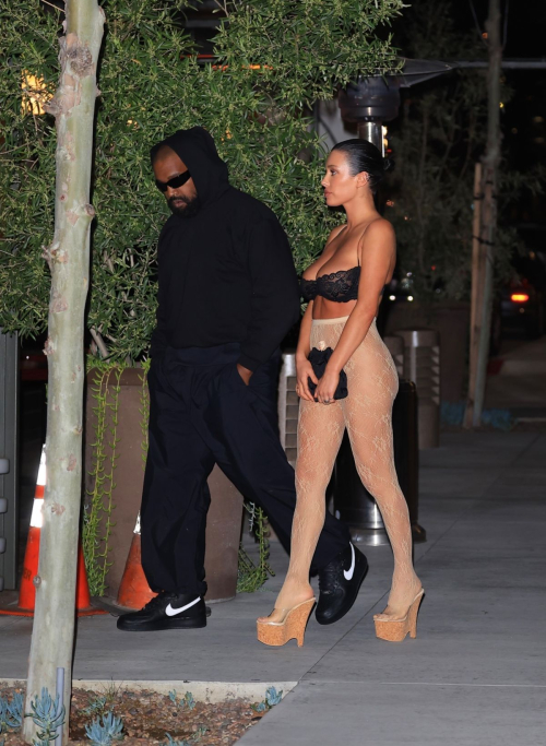 Bianca Censori and Kanye West Seen Leaving Gigi’s in Los Angeles 5