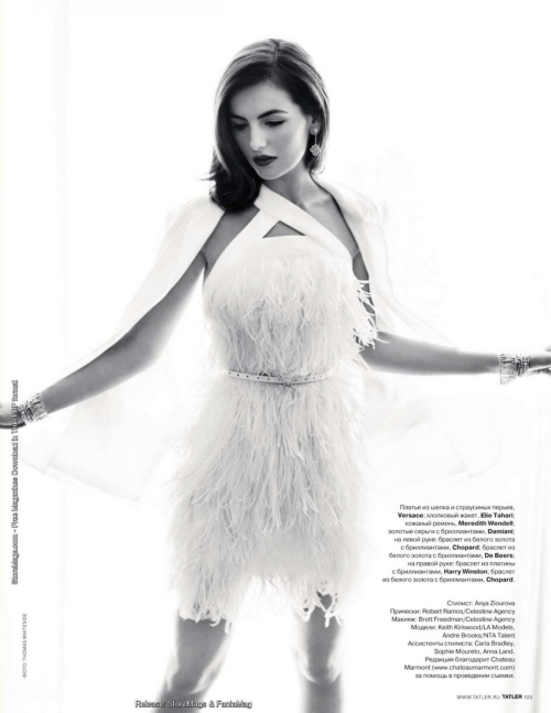 Camilla Belle in Tatler Magazine August 2011 1