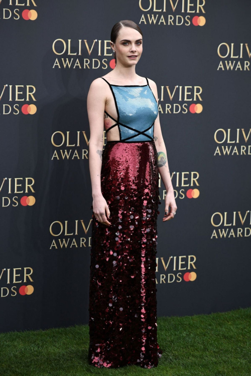 Cara Delevingne at Olivier Awards in London 1