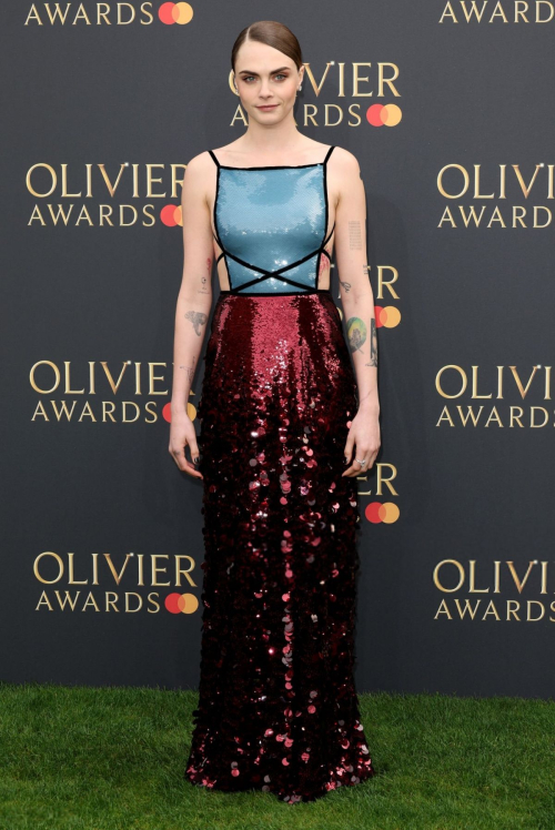 Cara Delevingne at Olivier Awards in London 3