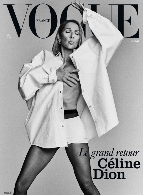 Celine Dion in Vogue France May 2024