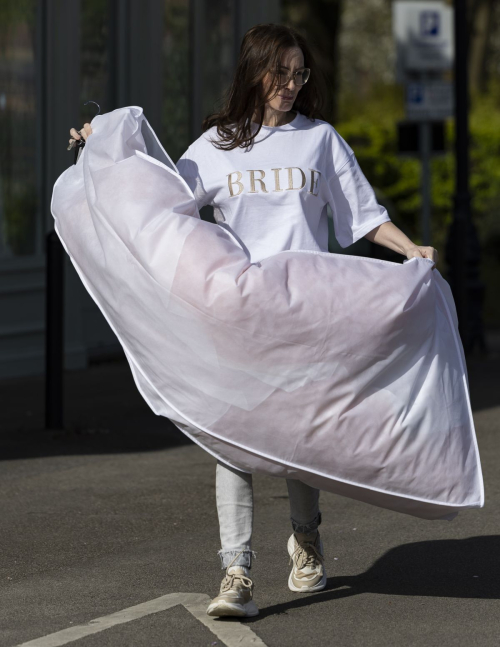 Chanelle Hayes Leaves Bridal Boutique in Wakefield 3