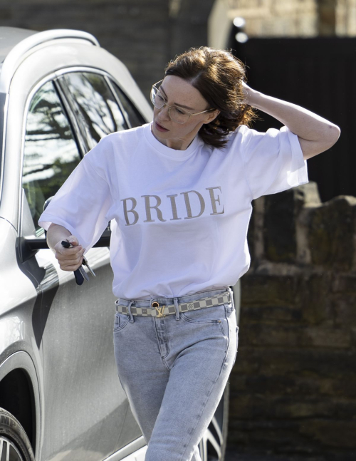 Chanelle Hayes Leaves Bridal Boutique in Wakefield 4