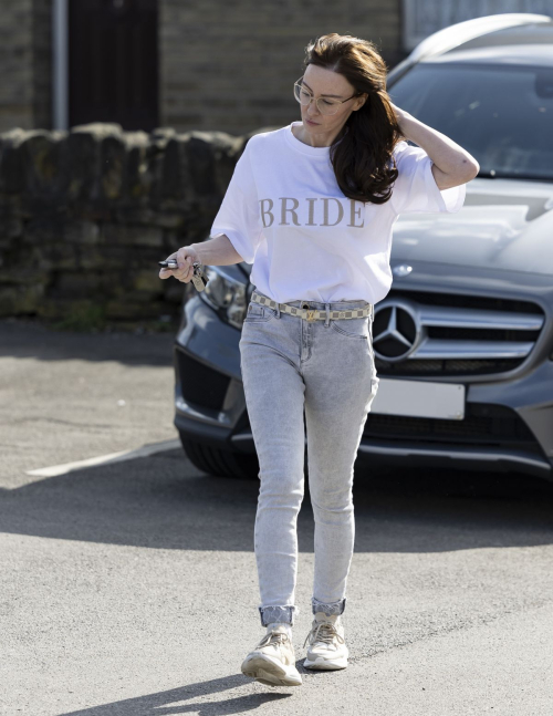 Chanelle Hayes Leaves Bridal Boutique in Wakefield 6