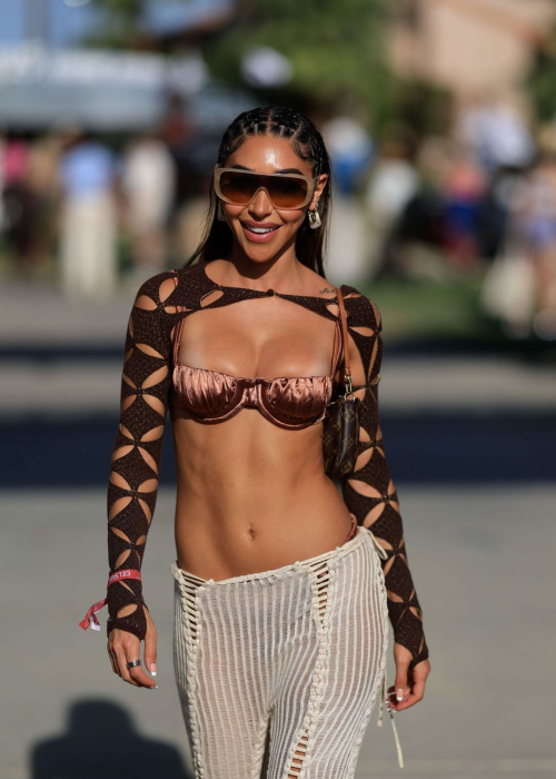 Chantel Jeffries at CELSIUS Cosmic Desert Event during Coachella 6