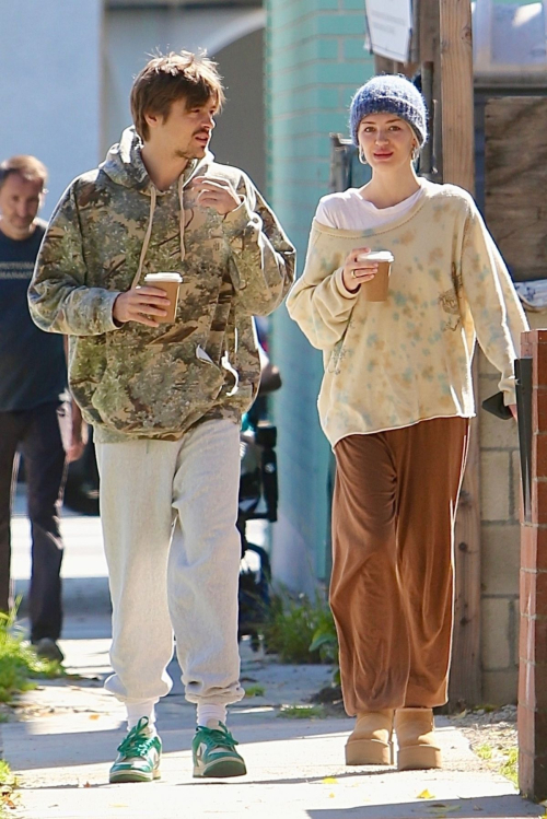 Delilah Hamlin and Henry Eikenberry Out for Coffee in West Hollywood 4