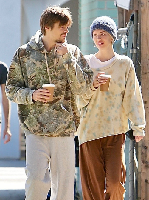 Delilah Hamlin and Henry Eikenberry Out for Coffee in West Hollywood 5