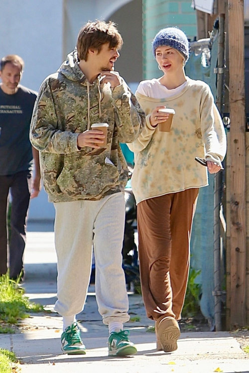 Delilah Hamlin and Henry Eikenberry Out for Coffee in West Hollywood 6