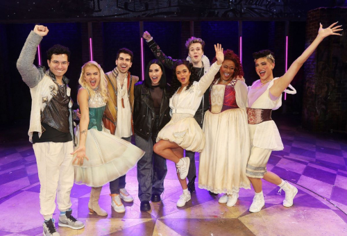 Demi Lovato Visits & Juliet Cast on Broadway in New York 1