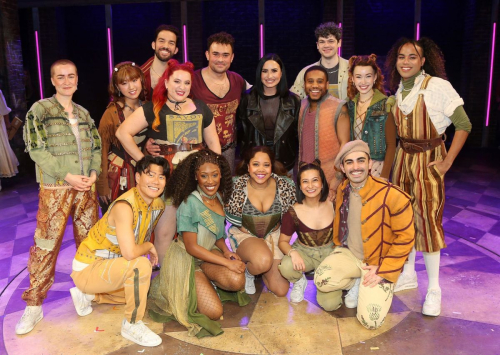 Demi Lovato Visits & Juliet Cast on Broadway in New York 2