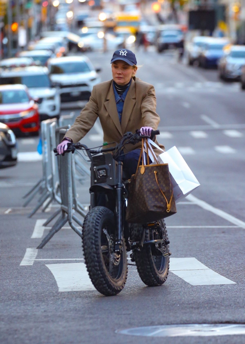 Diane Kruger Rides Electric Bike in New York 1