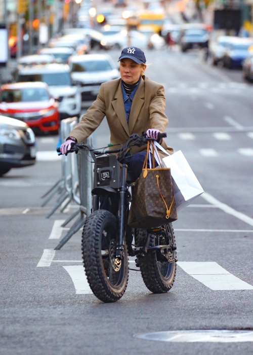 Diane Kruger Rides Electric Bike in New York 4