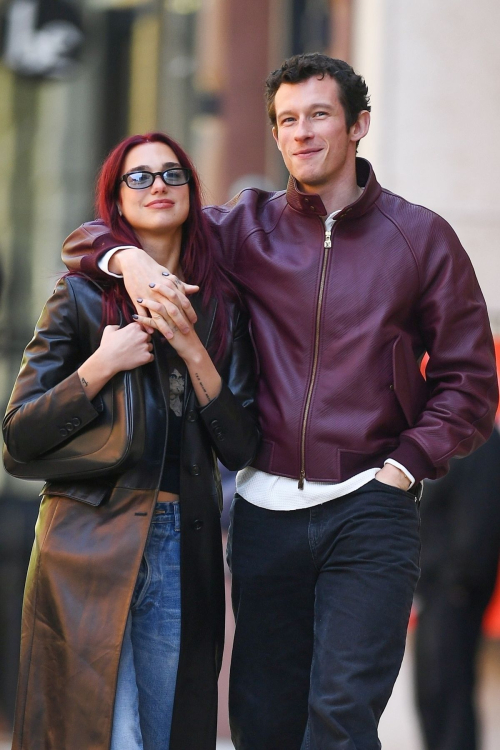 Dua Lipa and Callum Turner Out for Lunch at Il Buco in New York