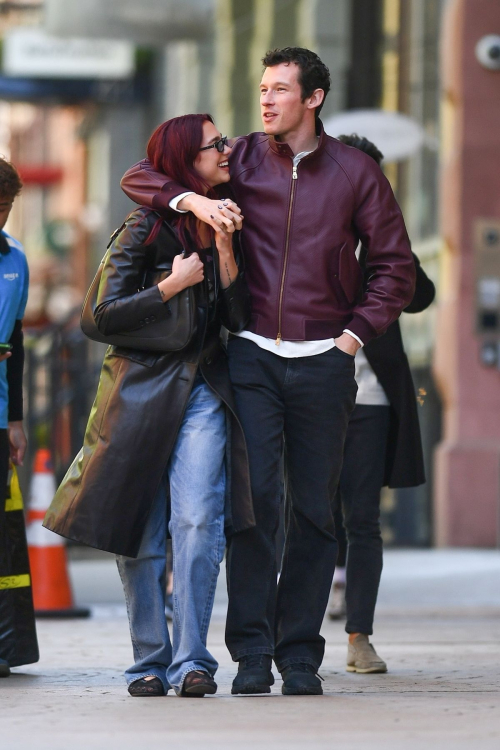 Dua Lipa and Callum Turner Out for Lunch at Il Buco in New York 5