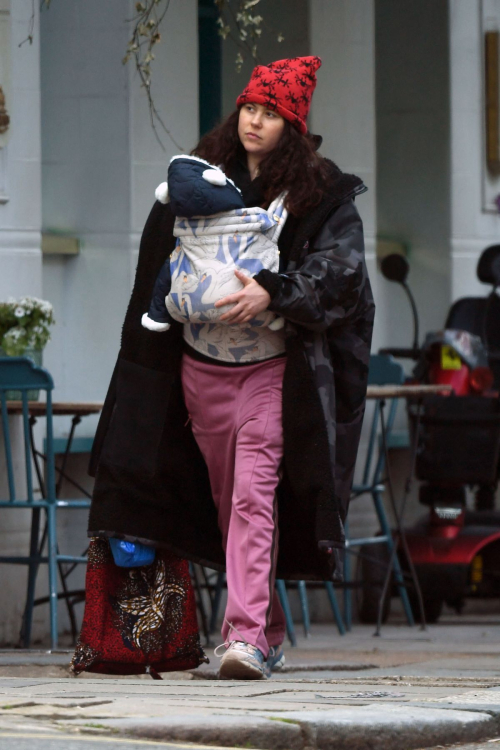 Eliza Doolittle Out with Baby in Primrose Hill