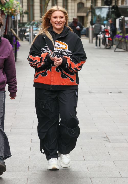 Ella Henderson Arrives at Capital Radio in London