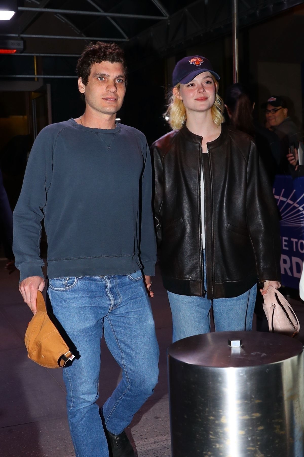 Elle Fanning at New York Knicks Game