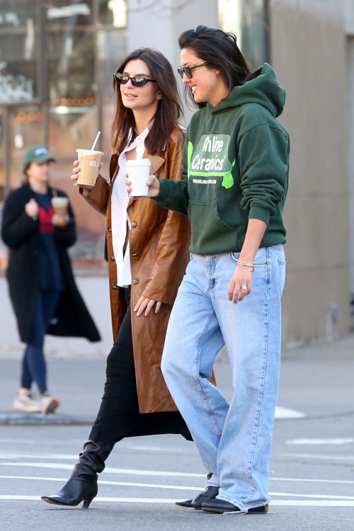 Emily Ratajkowski Enjoys Outing with a Friend in New York