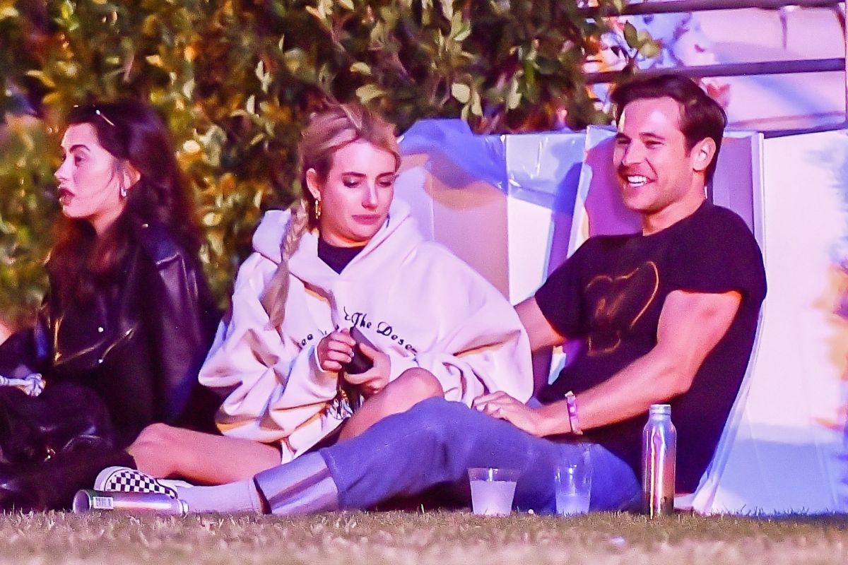 Emma Roberts Spotted with Mystery Man at Coachella