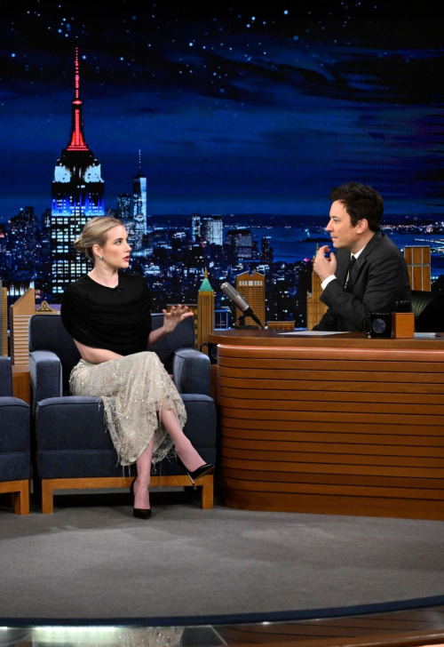 Emma Roberts Visits Tonight Show Starring Jimmy Fallon 2