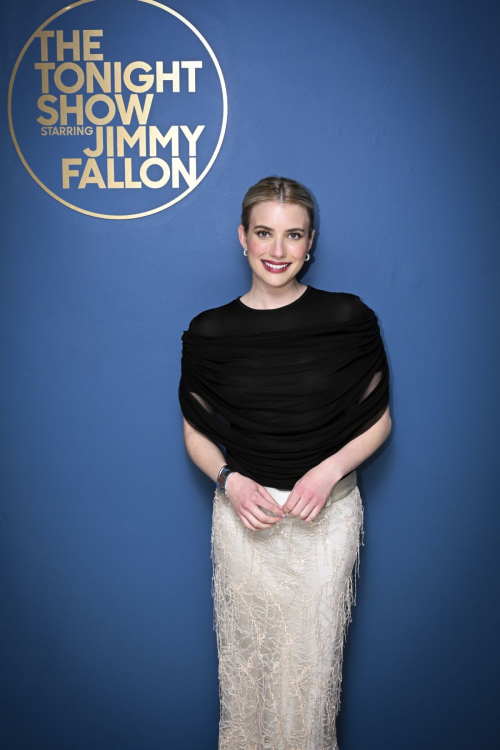 Emma Roberts Visits Tonight Show Starring Jimmy Fallon 8